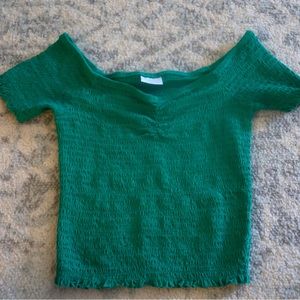 Cute green abound top!